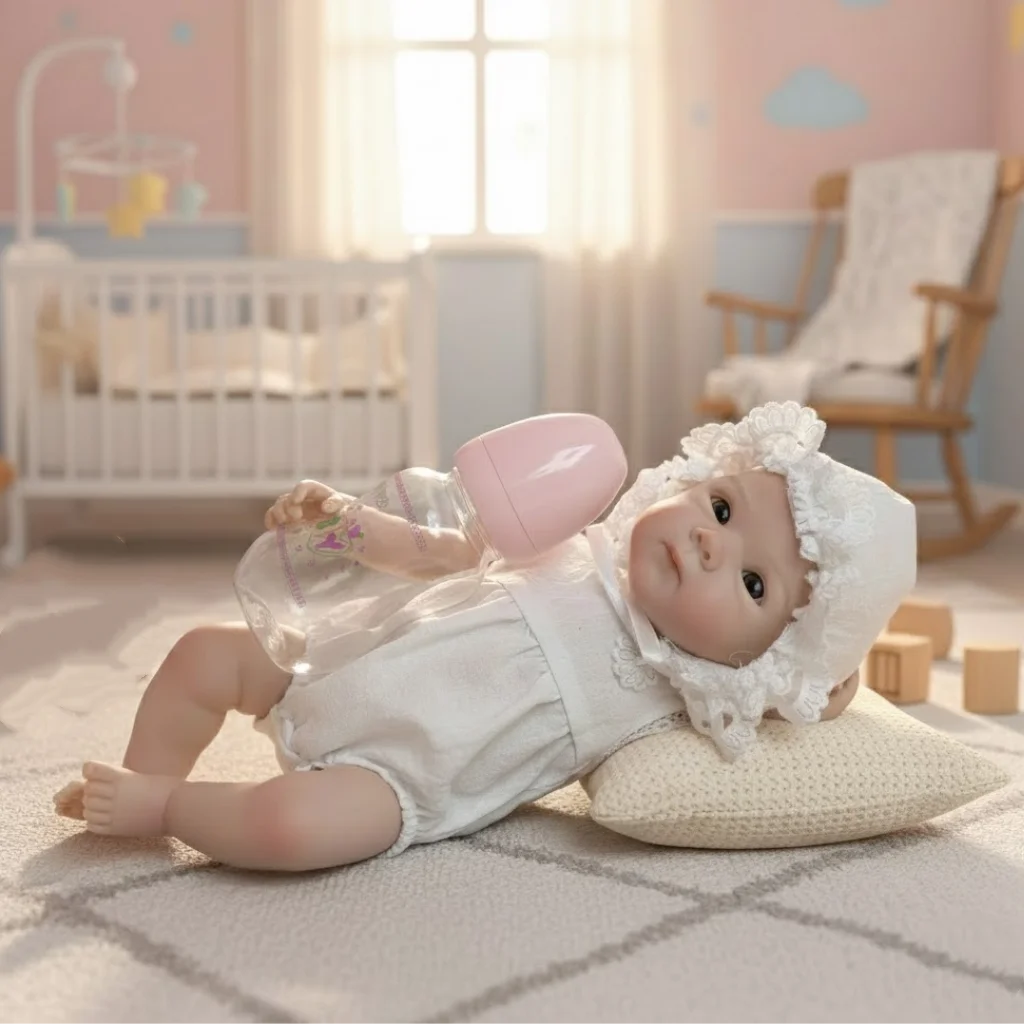 Drink And Wet Silicone Reborn Dolls – full body silicone reborn baby doll UK view 6