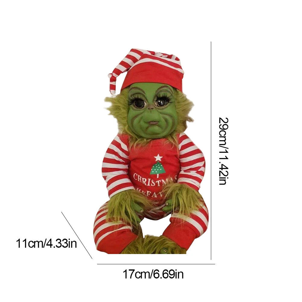 Silicone Grinch Reborn Doll – full body silicone reborn baby doll UK view 6