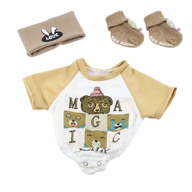 My Store Khaki Clothes for Small Reborn Dolls