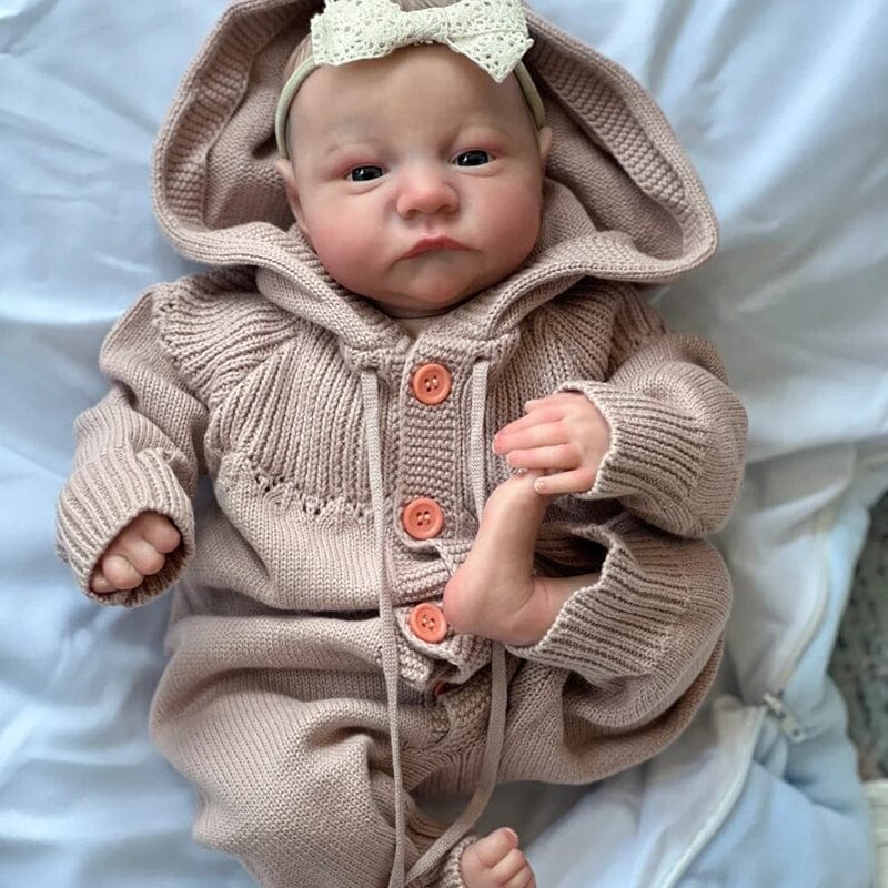 My Store Brown eyes / Fabric body Realistic Reborn Dolls - Real