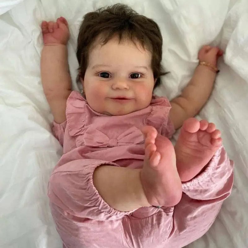 My Store 20 Inches / Fabric Body Reborn Doll in Full Silicone Female
