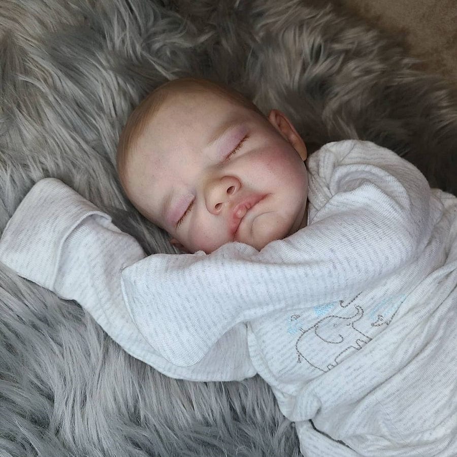 My Store fabric body Reborn Dolls Boys with Closed Eyes