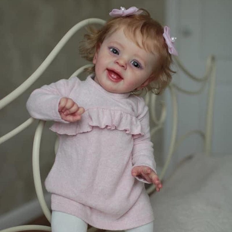 My Store fabric body Reborn Dolls Female Large Open Eyes