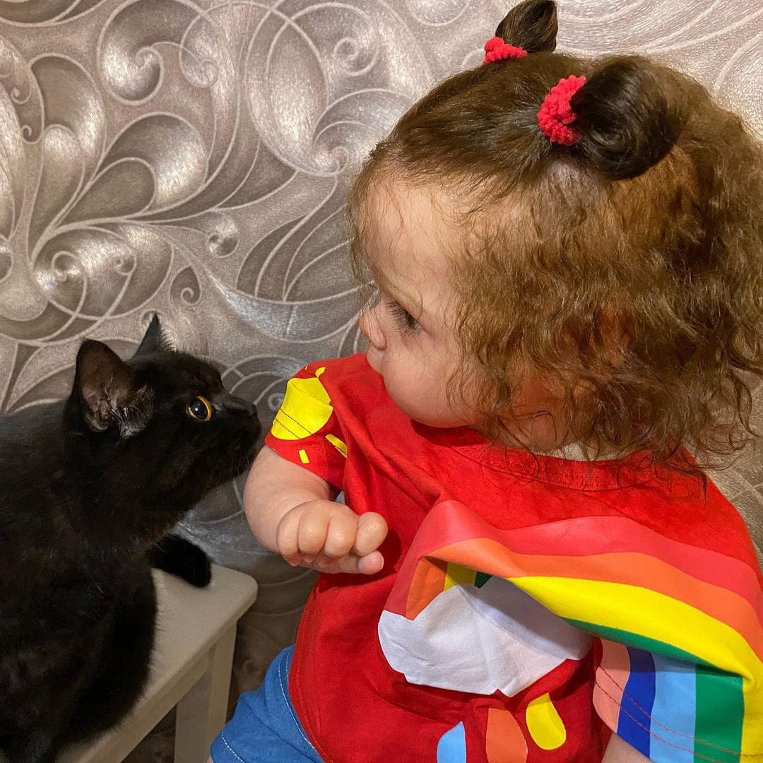 My Store fabric body Reborn Dolls Girl Open Eyes