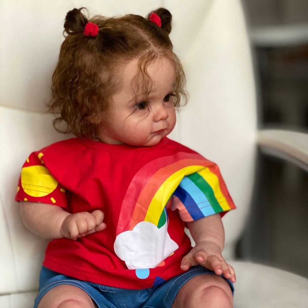 My Store fabric body Reborn Dolls Girl Open Eyes