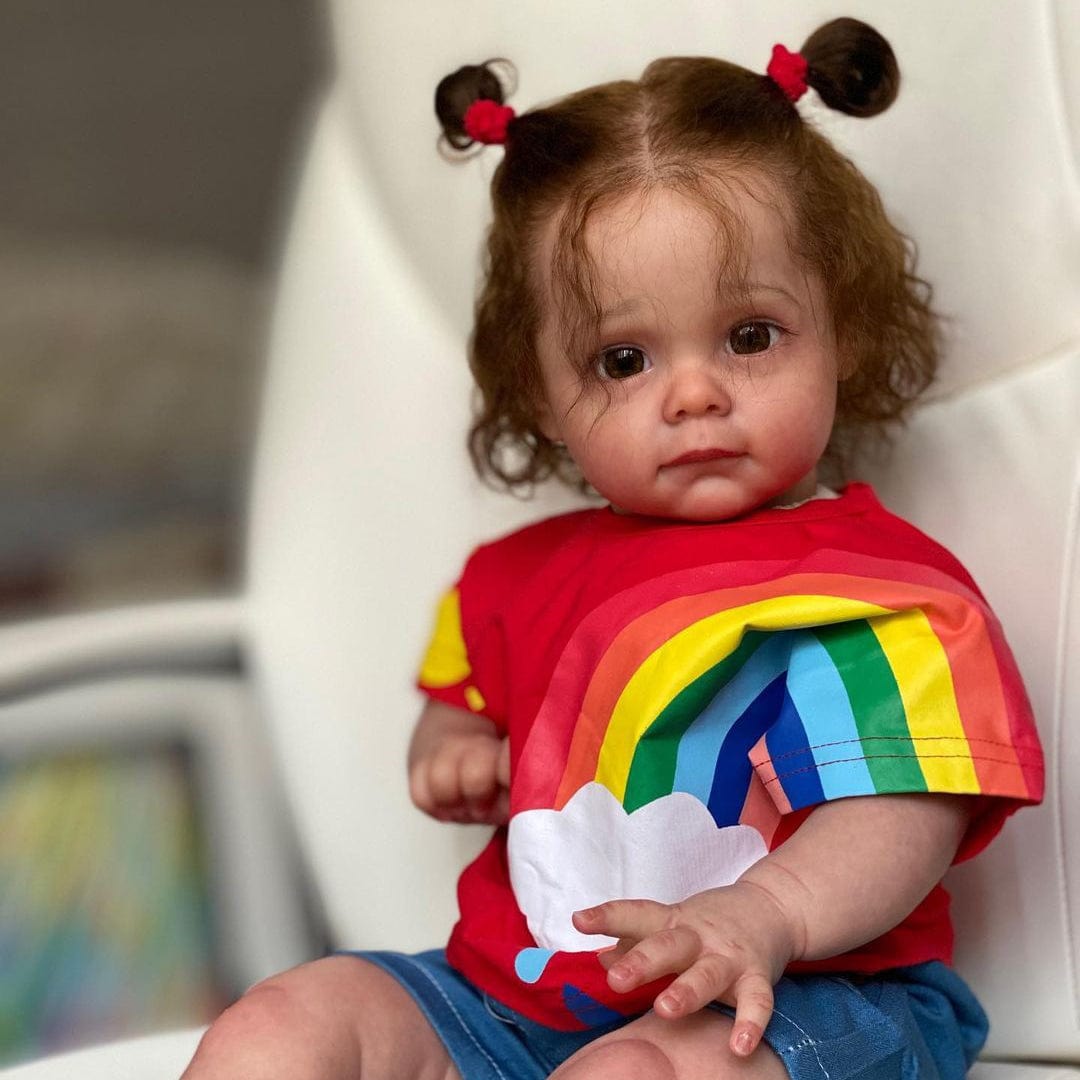 My Store fabric body Reborn Dolls Girl Open Eyes