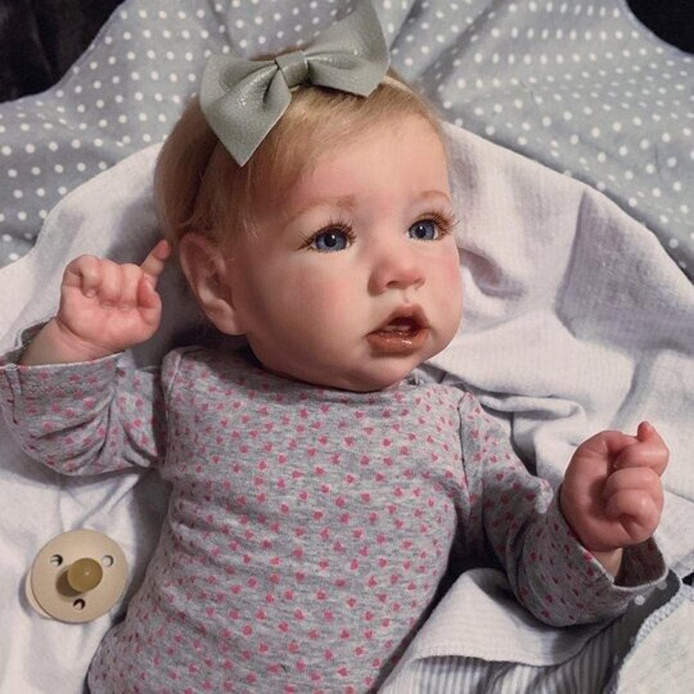 My Store Reborn Dolls Girl with Gray Outfit
