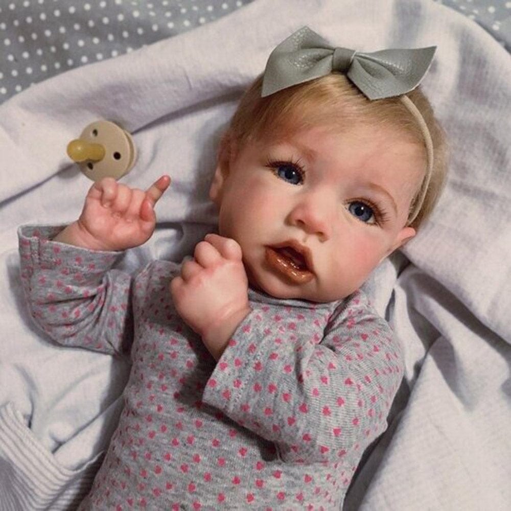 My Store Reborn Dolls Girl with Gray Outfit