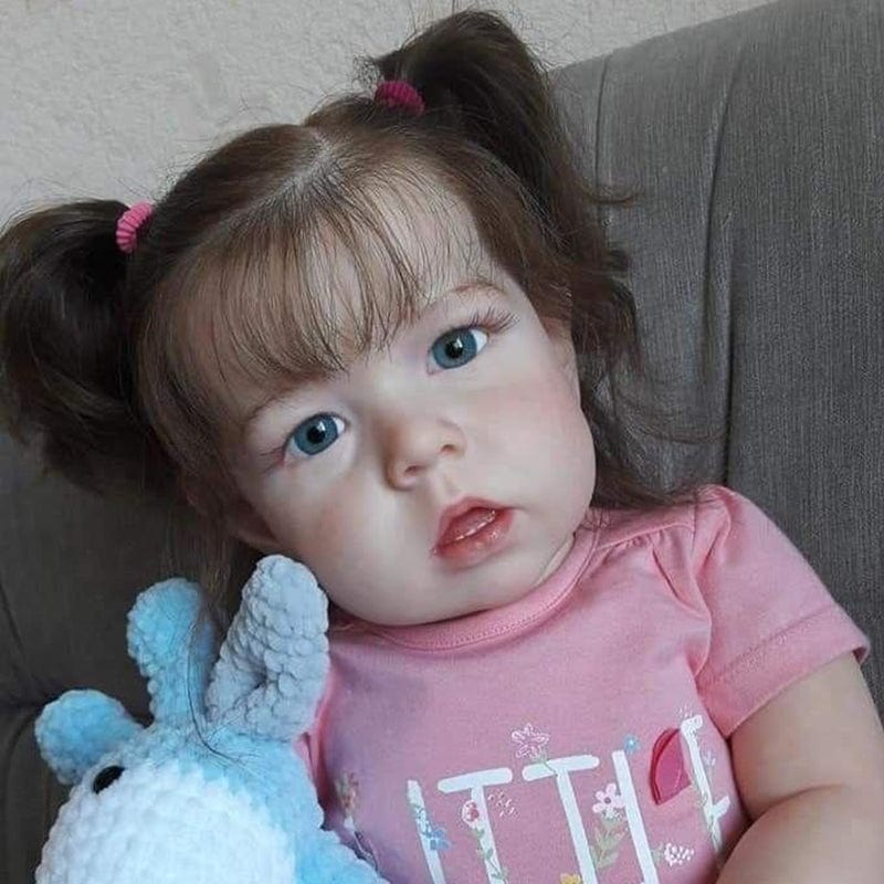 My Store fabric body Reborn Dolls Girl with Open Mouth