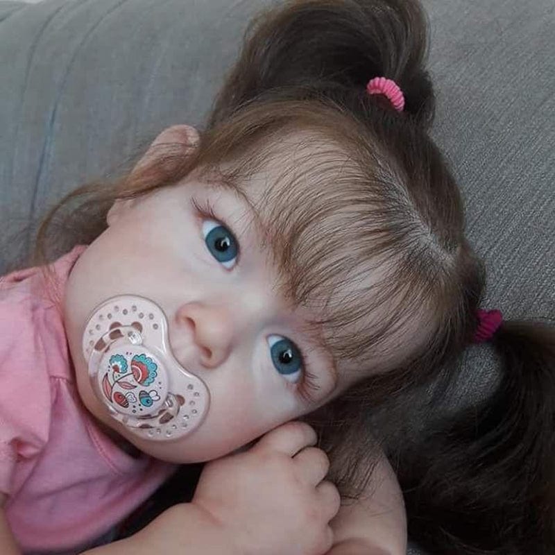 My Store fabric body Reborn Dolls Girl with Open Mouth