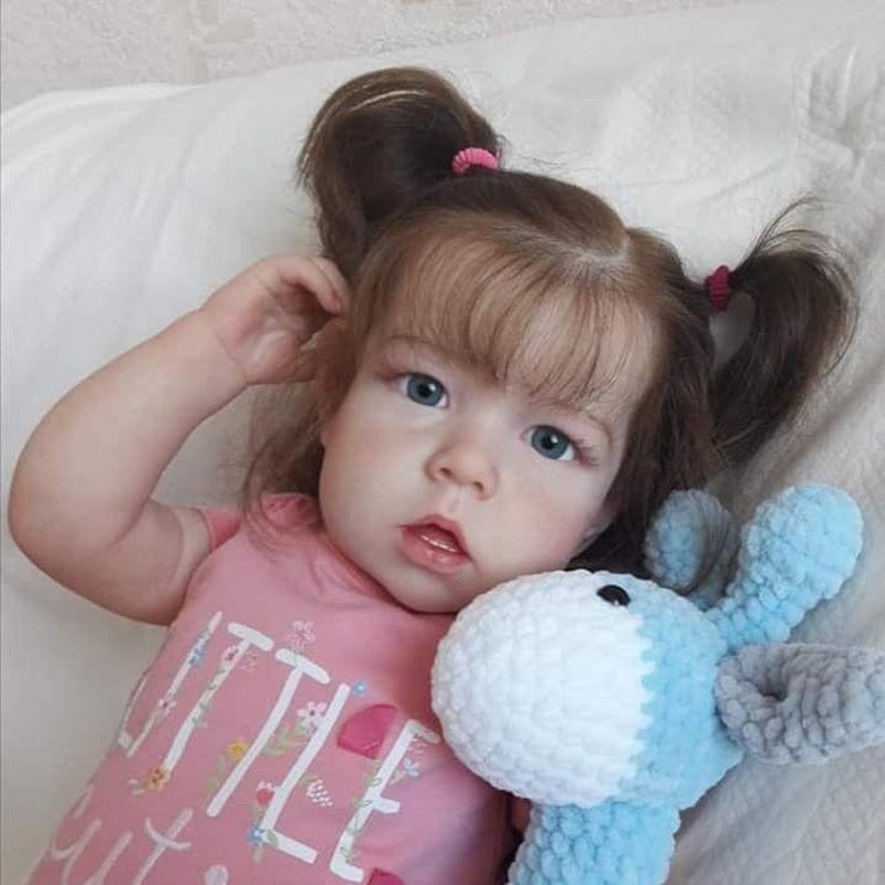 My Store fabric body Reborn Dolls Girl with Open Mouth