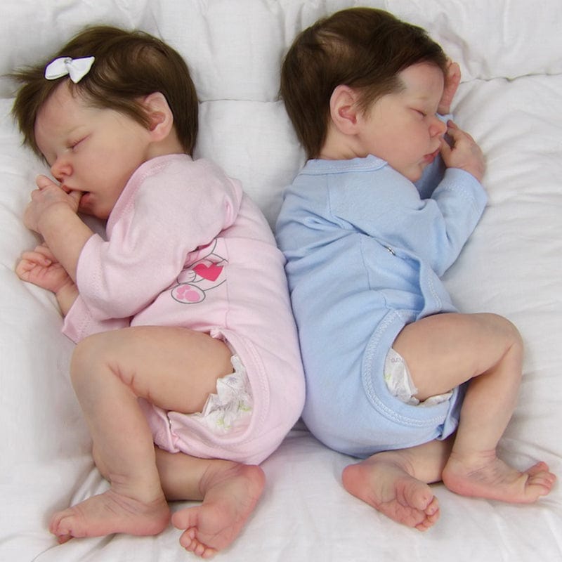 My Store Fabric Body / Left Reborn Dolls Twin Boys - Sam/Max