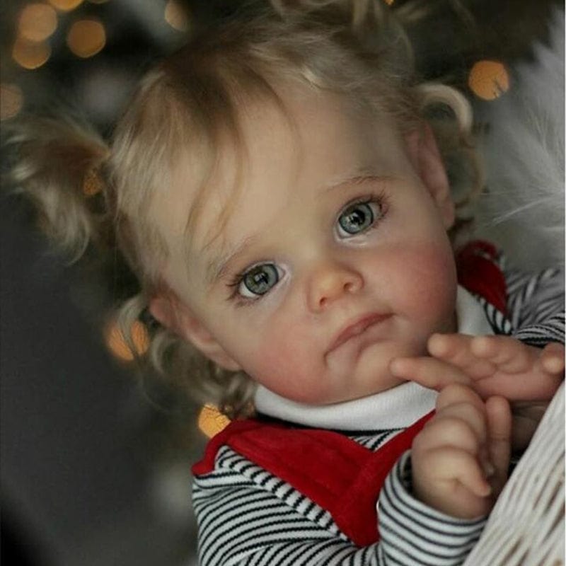 My Store fabric body Reborn Dolls with Blue Eyes Female