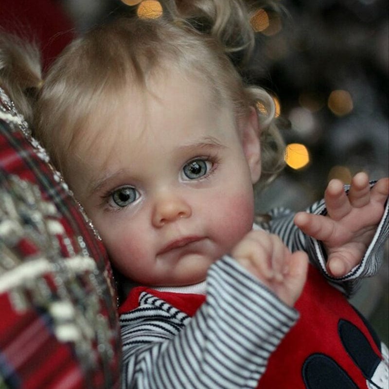 My Store fabric body Reborn Dolls with Blue Eyes Female