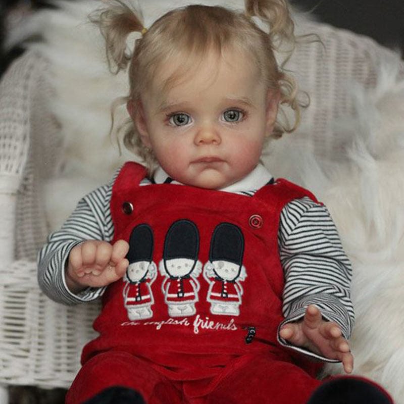 My Store fabric body Reborn Dolls with Blue Eyes Female