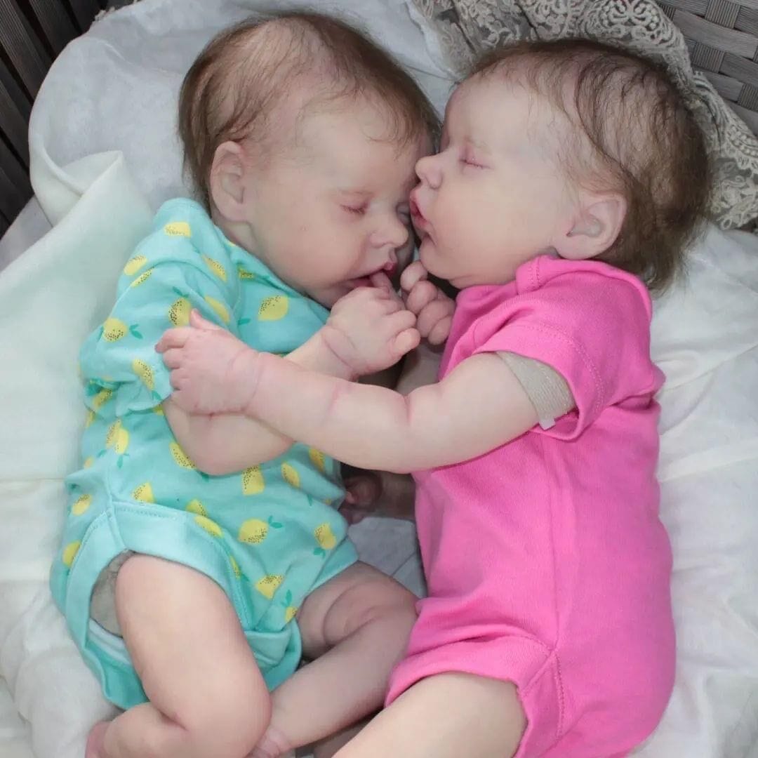 My Store Reborn Silicone Dolls Twins