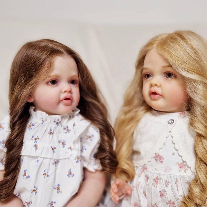 My Store Fabric Body / Left Reborn Twin Dolls Female Megan/Morgan
