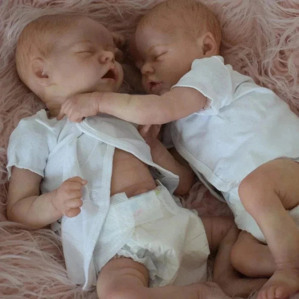 My Store Silicone Twin Reborn Doll Duo